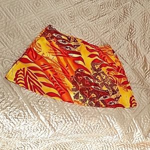 Gottex Silver Cover Up Beach Skirt Sz 3/CHU Beautifully Made Excellent Condition